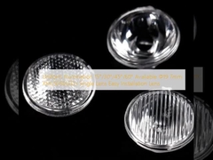Pencahayaan seragam 15°/30°/45°/60° Tersedia Φ19.7mm XML5050LED Single Lens Mudah dipasang