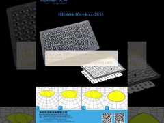 Lensa Baru 292.2×181.47×6.5mm 2835LED Anti-Glare Multiple Lighting Distribusi Lensa Pencahayaan Jalan