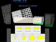 24 In 1 3030 LED Tujuh Pilihan Distribusi Cahaya Output Cahaya Seragam Mudah Instalasi Lensa Lampu Jalan & Banjir yang sangat baik