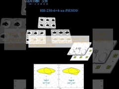 24pcs 3030LED 59.6×49.6mm Lensa persegi kecil Output cahaya seragam Low Glare Area Lampu jalan dan lampu sorot Lensa