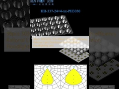 96pcs 3030LED 103×69mm Ukuran Distribusi cahaya rasional efisiensi tinggi Instalasi cepat Lensa pencahayaan banjir