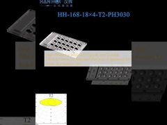 Lensa optik LED 3030 efisiensi tinggi tahan lama 170x100.52mm tahan UV presisi-dirancang untuk lampu jalan