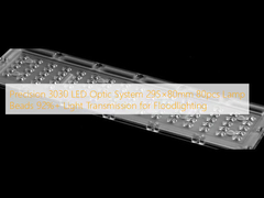 Precision 3030 LED Optic System 295×80mm 80pcs Lamp Beads 92%+ Transmisi Cahaya untuk Floodlighting