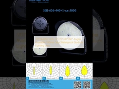 3737&5050 LED 12°/22°/40°/60° Sudut Tersedia 530mm Ukuran Lensa Pencahayaan Stadion Waterproof