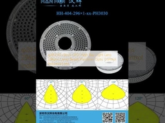 φ263.03×9mm UFO High Bay Light Lens 296pcs Lampu manik-manik Kontrol optik presisi Industria Lens