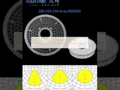 LED Lensa UFO High Bay Light 154×4pcs 3030/2835LEDs Waterproof Lensa Pencahayaan Daya Tinggi