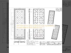Ukuran 345*130mm 224pcs 3030LEDs Lensa Penerangan Jalan Bahan Tahan Lama Transmisi Tinggi