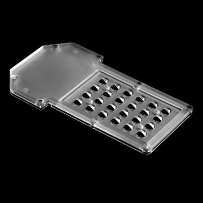 24 LED PC Lens 178.51×102.51mm 92% Transmittance for Street Light