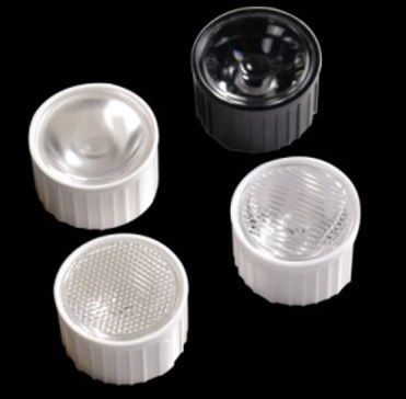 Single Lens φ20mm 93%+ Transmittance Multiple Light Distribution Angles Lightweight Tough Material Grade Lens For Brighten